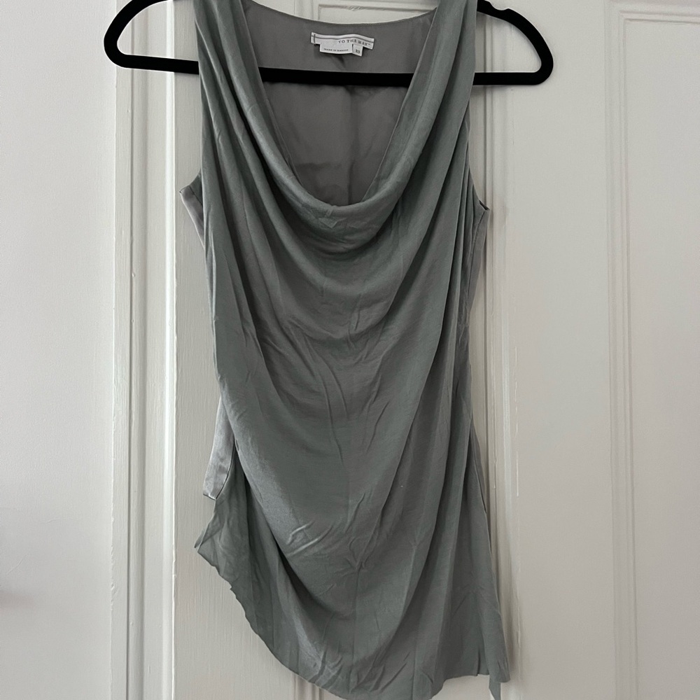 To the Max Silver Sleeveless Blouse